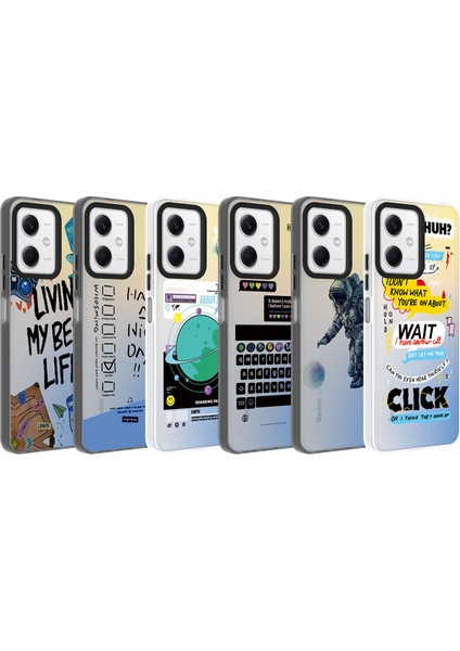 Xiaomi Redmi Note 12 4g Kılıf Desenli Zore Dragon Sert Kapak-Gezegen fiyatları