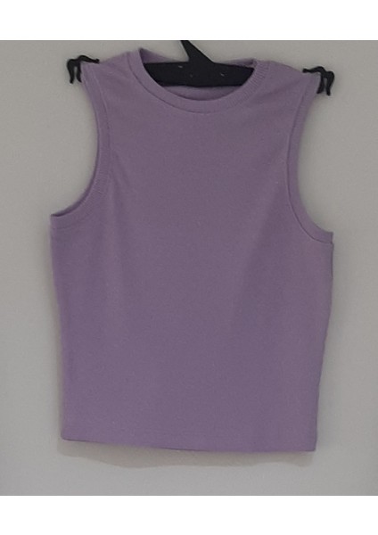 Kalın Askılı Pedsiz Fitilli Kaşkorse Body Crop S-M Lila Rengi fiyatları