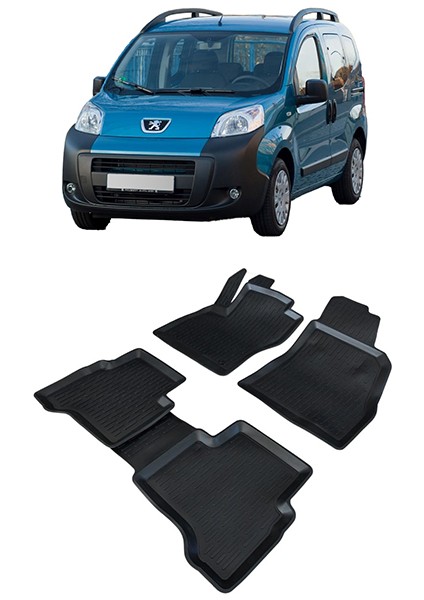 Fiat Fiorino 2007 ve Sonrası 3D Havuzlu Araca Özel Paspas Takımı
