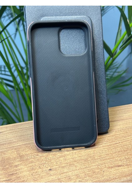 Apple iPhone 13 Pro Max Özel Darbe Emici Dış Sert Pc Kapak Sert Kauçuk Silikon A+ Koruma Yüzük ve Stand Özellikli Gennhold Kılıf