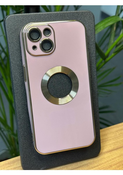Apple iPhone 11 Kamera Cam Lensli Parlak Renk Logo Etrafı Metal Görünüm Gennprestıge Kılıf