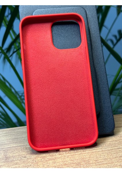 Apple iPhone 12 Pro Max Darbe Emici A+ Ultra Dış Kauçuk Silikon Silinebilir Iç Özel Kadife Lansman Gennvelvet Kılıf