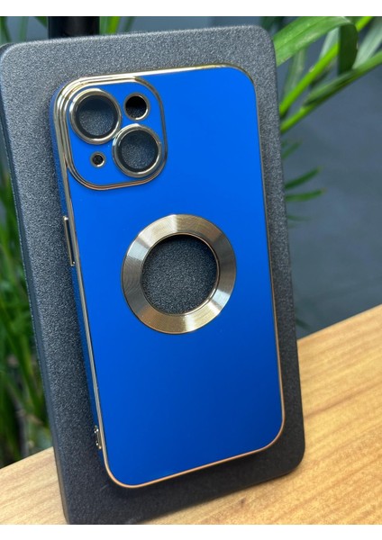Apple iPhone 14 Pro Kamera Cam Lensli Parlak Renk Logo Etrafı Metal Görünüm Gennprestıge Kılıf
