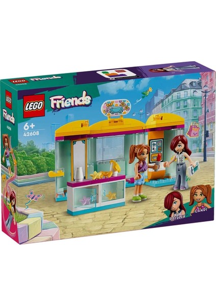 ® Friends Minik Aksesuar Mağazası 42608 - 6 Yaş ve Üzeri Çocuklar için Paisley ve Candi Minifigürü İçeren Yaratıcı Oyuncak Yapım Seti (129 Parça)