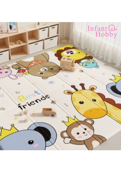 Infant Hobby Dream İt Katlanabilir Çift Taraflı Oyun Matı Oyun Halısı180X160X1 CM