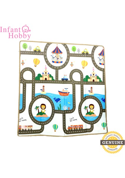 Infant Hobby Dream İt Katlanabilir Çift Taraflı Oyun Matı Oyun Halısı180X160X1 CM