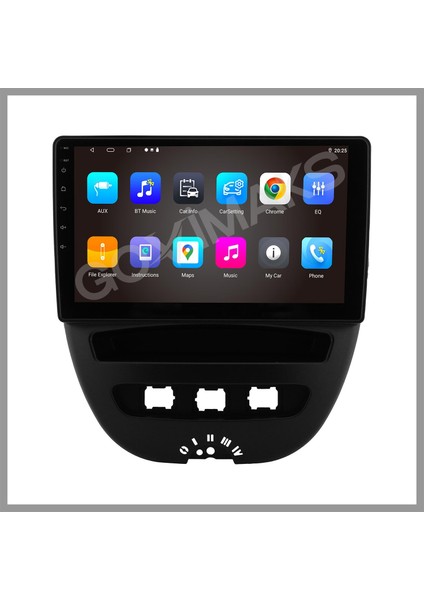 GOVİMAKS PEUGEOT 107 2007-2013 UYUMLU 6 GB RAM 128GB HAFIZA ANDROID MULTIMEDIA