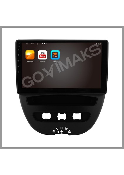 GOVİMAKS PEUGEOT 107 2007-2013 UYUMLU 8 GB RAM 128 GB HAFIZA ANDROID MULTIMEDIA