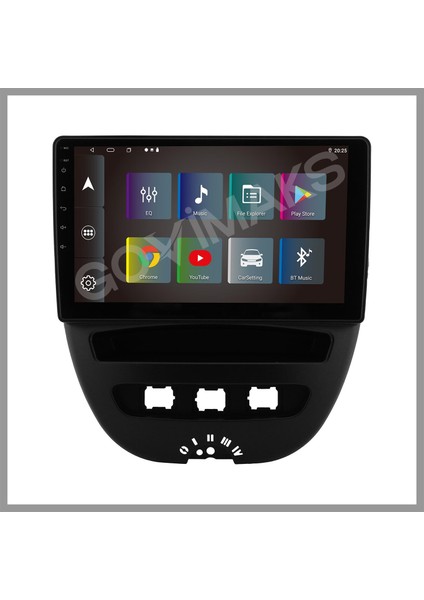 GOVİMAKS PEUGEOT 107 2007-2013 UYUMLU 8 GB RAM 128 GB HAFIZA ANDROID MULTIMEDIA
