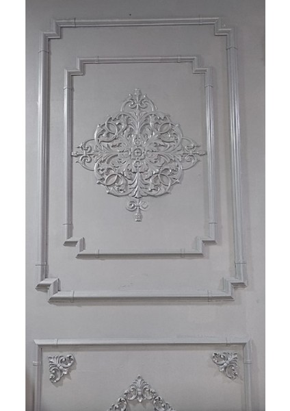 Dekoratif Polimer Boyanabilir 4 cm Duvar Çıtası Uyumlu Köşe Motifi
