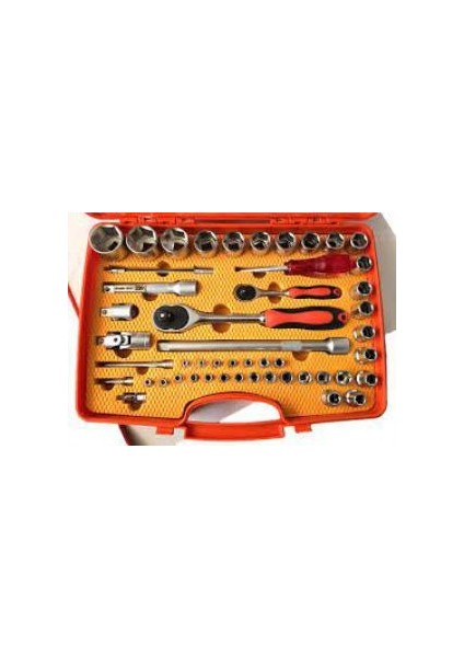 RC1011 Lokma Takımı Seti 1/2" 1/4" 6 Köşe 110 Parça Cr-V