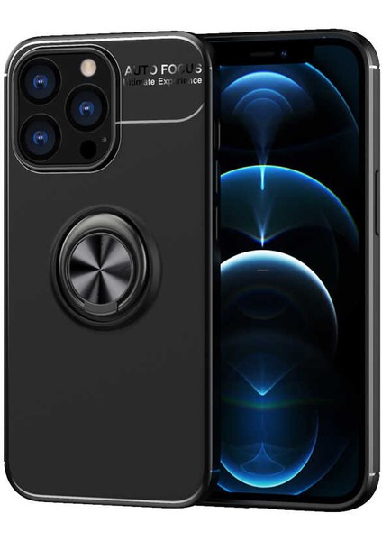 Atlas iPhone 14 Pro Uyumlu Ravel Silikon Kapak-Siyah