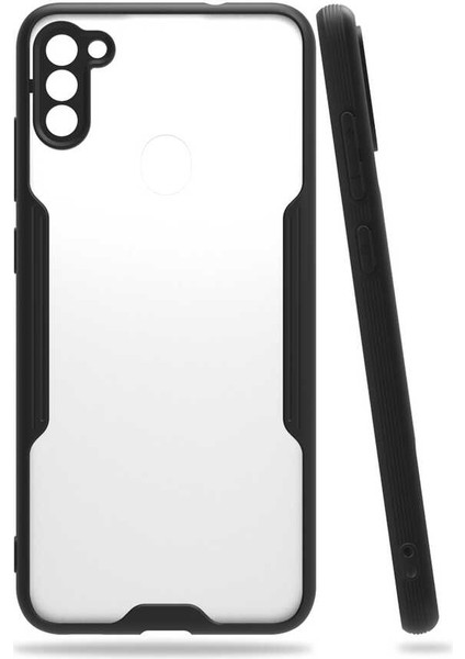 Atlas Galaxy A11 Kılıf Parfe Kapak-Siyah