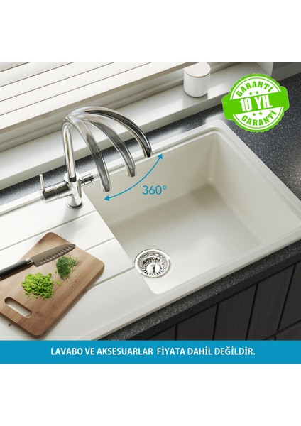 Adell Ronda Mutfak Bataryası - Arıtma Çıkışlı- Krom 3/8