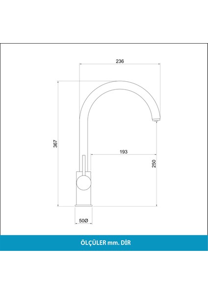 Adell Ronda Mutfak Bataryası - Arıtma Çıkışlı- Krom 3/8