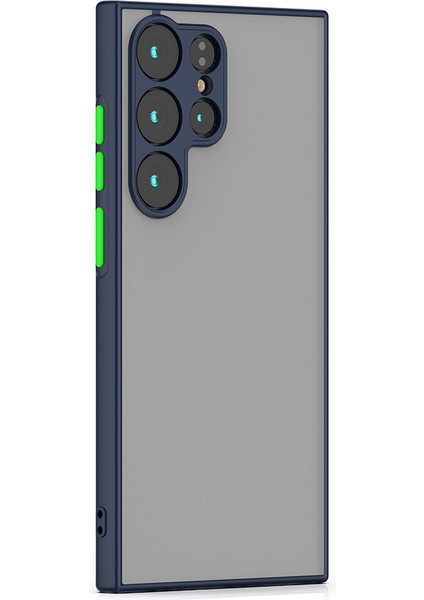 Atlas Galaxy S23 Ultra Kılıf Hux Kapak-Lacivert