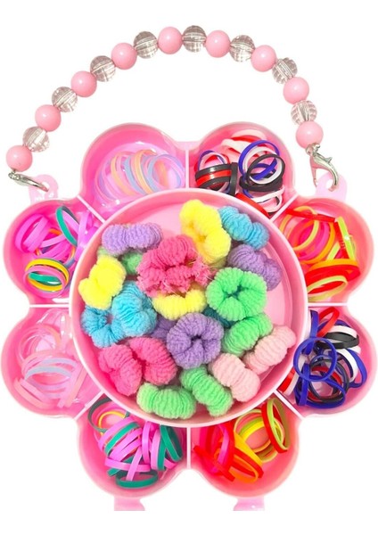 Çantalı Lastik Saç Bandı ve Toka Seti - Kız Çocuk Toka Seti modelleri