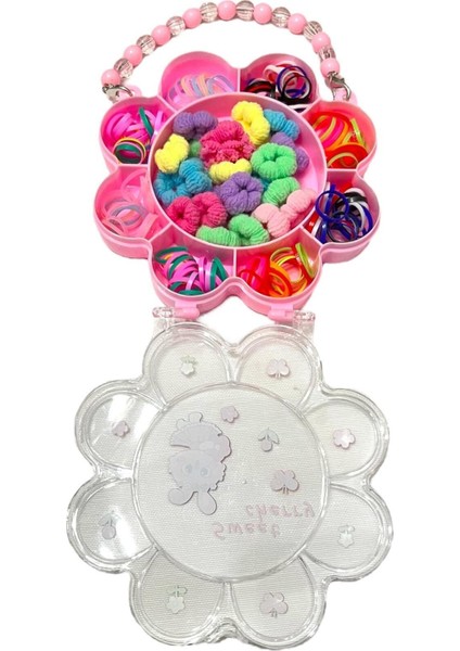 Çantalı Lastik Saç Bandı ve Toka Seti - Kız Çocuk Toka Seti indirimleri