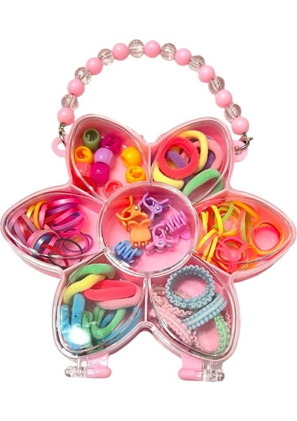 Çantalı Lastik Saç Bandı ve Toka Seti - Kız Çocuk Toka Seti modelleri