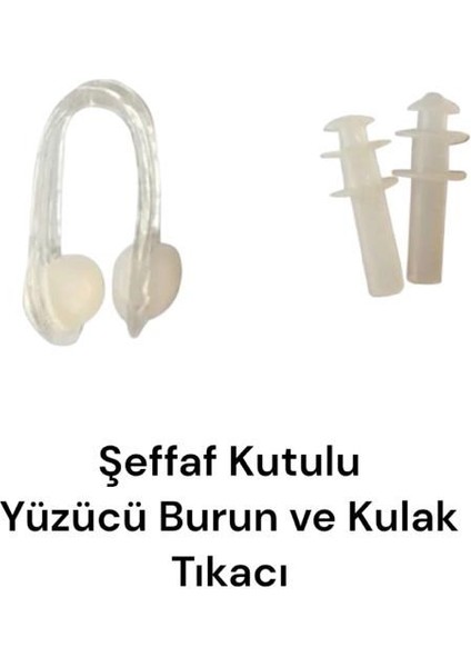 Silikon Kulak ve Burun Tıkacı - Yüzücü Dalış Aksesuarları - Saklama Kutusu ile Birlikte