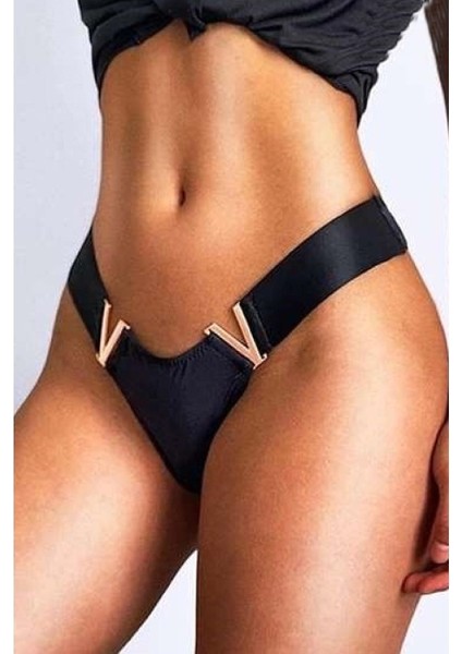 Kadın Iç Giyim Tanga Külot Perfect Fall 114 Siyah - Royaleks