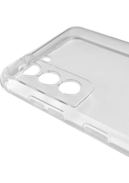 Atlas Galaxy S21 Kılıf Kamera Korumalı Süper Silikon Kapak-Renksiz