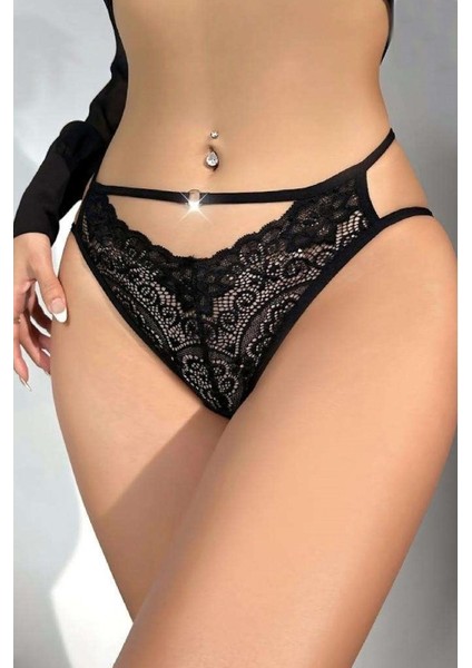 Kadın Iç Giyim Tanga Külot Perfect Fall 265 Siyah - Royaleks