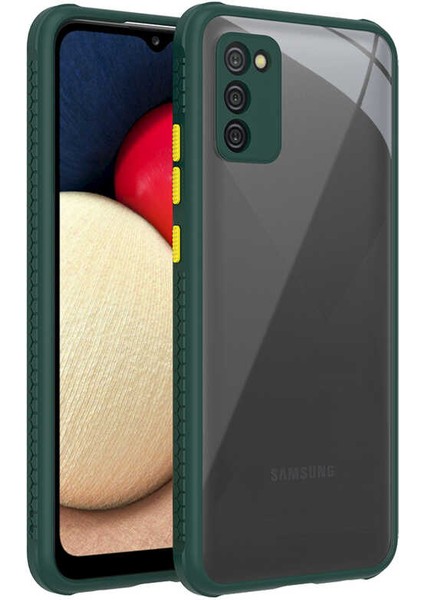 Atlas Galaxy A02s Kılıf ​​Kaff Kapak-Koyu Yeşil