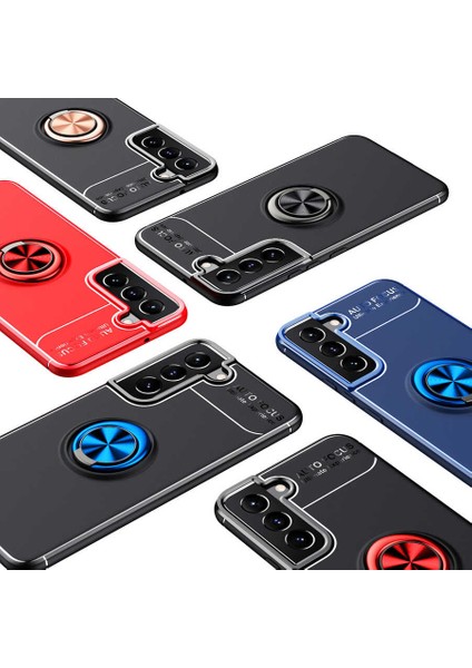 Atlas Galaxy S22 Kılıf Ravel Silikon Kapak-Kırmızı
