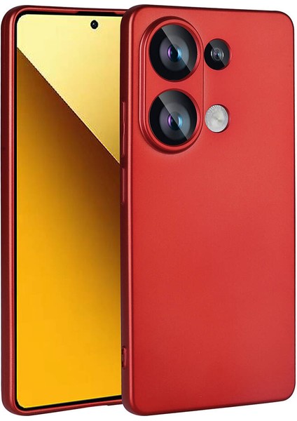 Atlas Xiaomi Poco M6 Pro 4g Kılıf Premier Silikon Kapak-Kırmızı