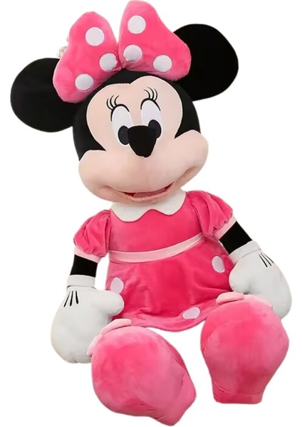 Pembe Elbiseli Peluş Mini Minnie Mouse Fare Büyük Boy Uyku Arkadaşı 40 cm modelleri