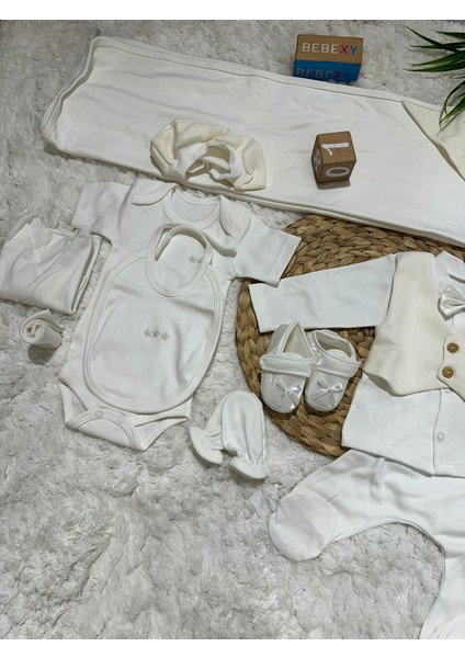 Fiyonk Detaylı 10 Parça Hastane Çıkışı Set