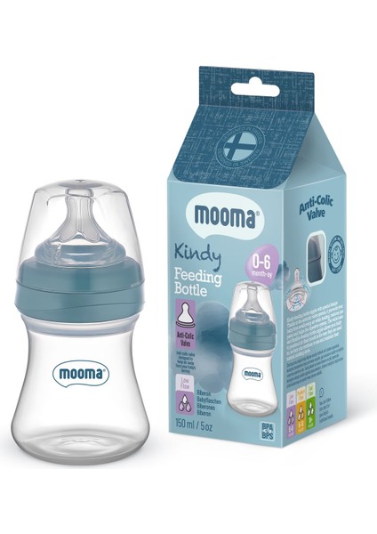 Kindy Biberon 150 ml 0-6 Ay (Yavaş Akış) - Bowl Blue fiyatları
