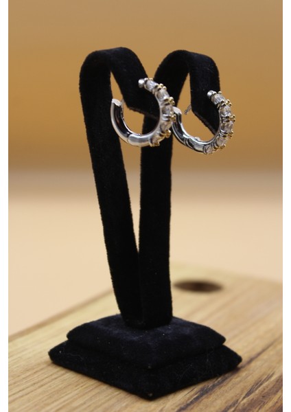 Bella Joya Küpe Iki Sıralı Taş Detaylı indirimleri