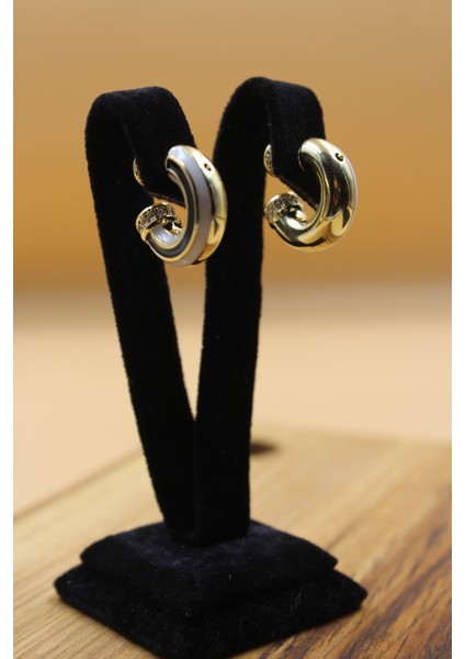 Bella Joya Kalın Tasarım Halka Küpe