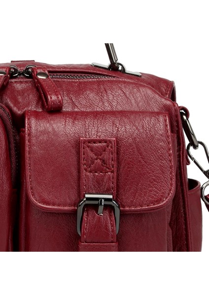 Yıkama Deri Sırt Askılı Kadın Çantası 21K Barcelona 1916 fiyatları