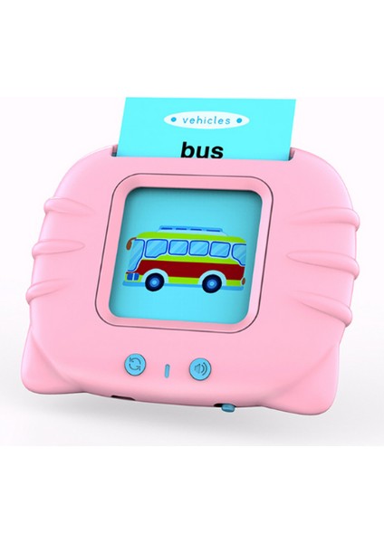 Pembe Renkli İngilizce Sesli Flash Kart Seti – Yırtılmaz Eğitim Kartları, Şeffaf Koruyucu Kılıflı fiyatları