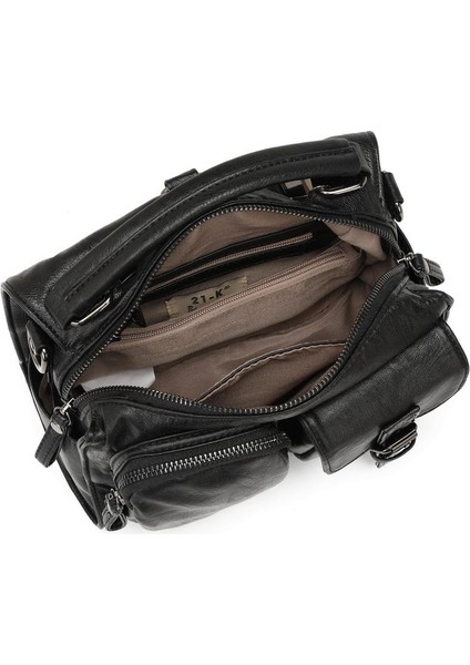 Yıkama Deri Sırt Askılı Kadın Çantası 21K Barcelona 1916 fırsatları