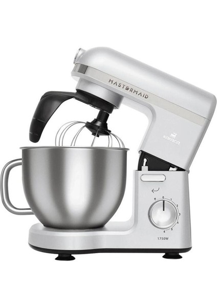 Mastermaid Chef Pro Çift Kollu Stand Mikser Pearl White Premium 6 Kademeli 1750 W Güçlü Motor - 6 Kademe, Çırpma, Yoğurma, Karıştırma indirimleri