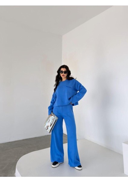 Bisiklet Yaka Oversıze Cepli Triko Takım fiyatları