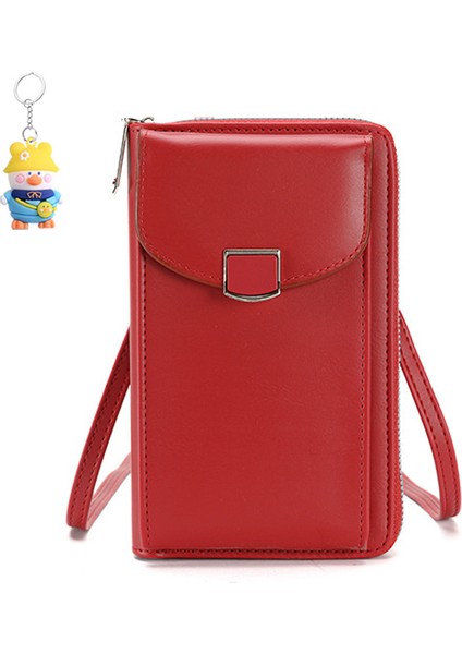 Bayan Cep Telefonu Çantası Omuz Crossbody Çantası Basit Kadın Çantası Dikey Cüzdan (Yurt Dışından)