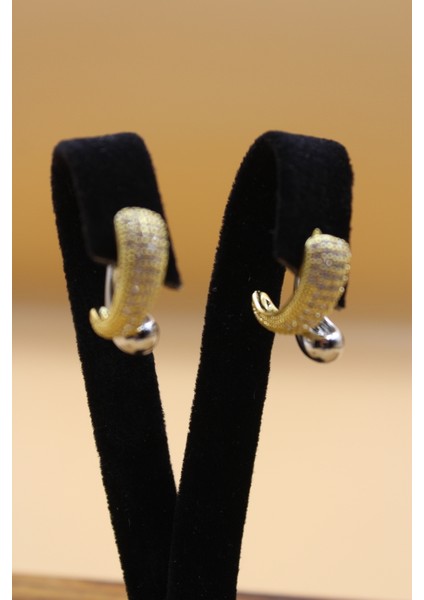 Bella Joya Zirkon Taşlı Piramid Kadın Küpe Çifti