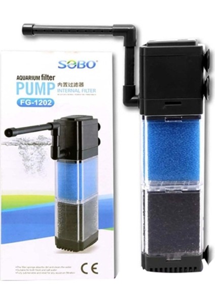 FG-1202 Akvaryum Iç Filtre 880 Lt/h 12 W