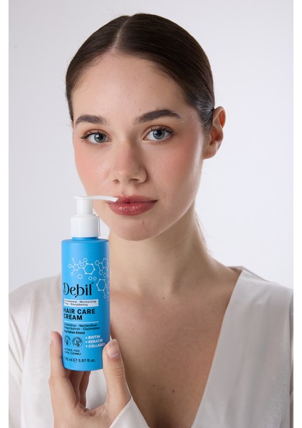 Biyotin, Keratin, Kolajen ve Argan Yağı ile Zenginleştirilmiş Saç Kremi