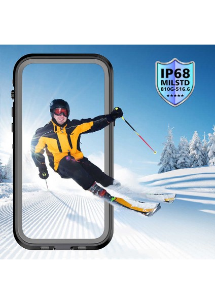 Atlas iPhone 13 Pro Max Uyumlu 1-1 Su Geçirmez Kılıf-Siyah fiyatları