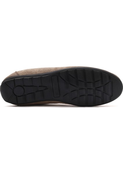 Erkek Bej Püsküllü Süet Deri Casual Loafer 25SFD754610