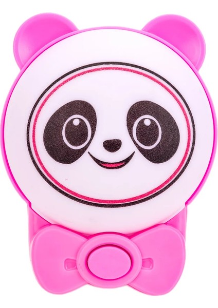 Sevimli Panda Bebek Çocuk Odası Gece Lambası, Prize Tak Çalıştır Anahtarlı, 2 Watt Beyaz Işık Ledli