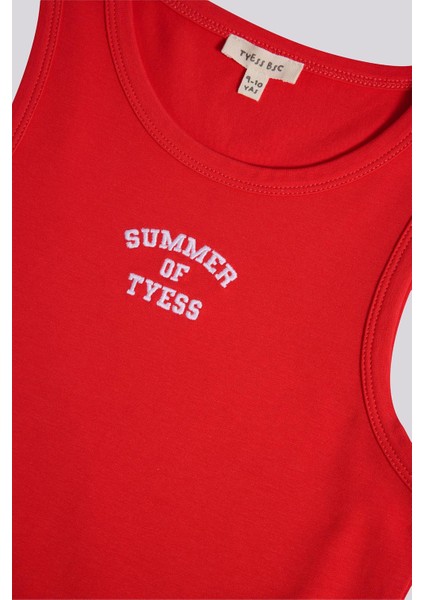 Bg Store Kız Çocuk Kırmızı Elbise