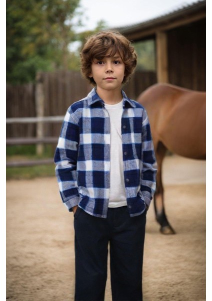 Ekose Cepli Erkek Çocuk Gömlek