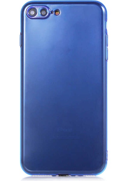 Atlas iPhone 8 Plus Uyumlu Mun Silikon-Lacivert